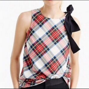 J. Crew tartan blouse size 10